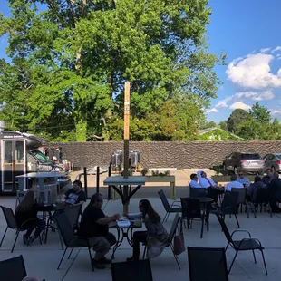 Plenty of seating outside out back! Not pictured--two fire pits!