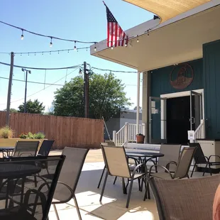 outside