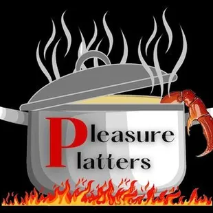a pot of food on fire