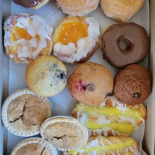 a variety of doughnuts