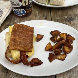 Homemade biscuit sandwich