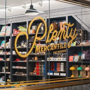 PLENTY gift shop reserve storefront