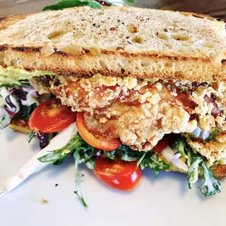 Spicy Schezwan Fried Chicken Sando