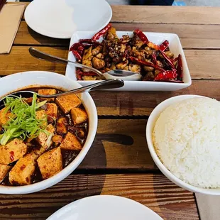 Mapo Not Your Ma-Po&apos;s Tofu and Dry Fried Chicken