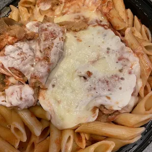 The eggplant is made at the restaurant and does not come in frozen and tastes so good.