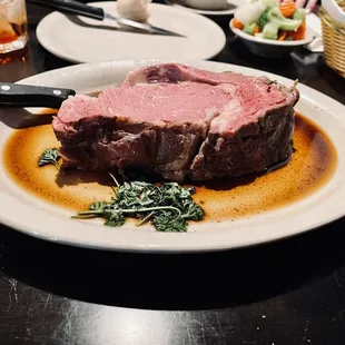 a large roast of beef