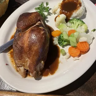 Special of the day, smoked chicken.