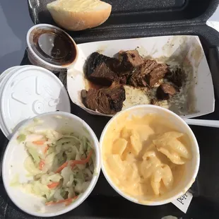 Burnt Ends, Homemade Mac &amp; Cheese and Creamy Family Recipe Cole Slaw