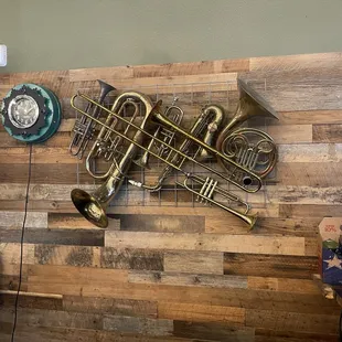 A nod to the band hall it once was.