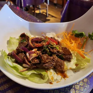 Beef salad - delicious!