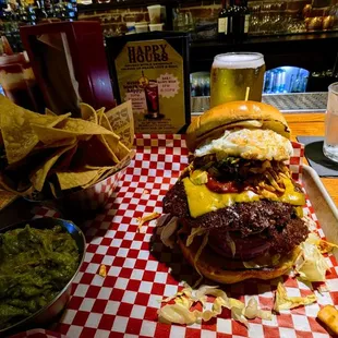 Kimchi Smash with added smash patty and egg over easy