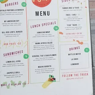 Menu board