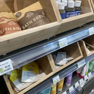 a variety of products for sale