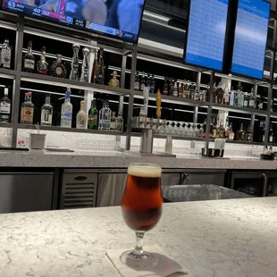 Bar with excellent beer ware (like fancy wine glasses but for beer).