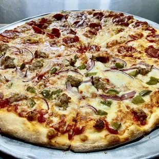 pizza, food