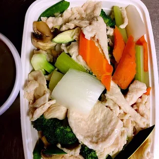 Steamed Chicken mix vegetables