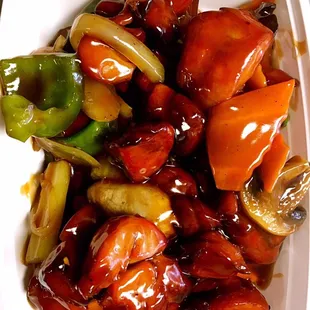 Bourbon chicken