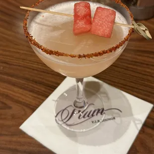 Phenomenal drink- Acapulco- tequila, watermelon, tajin