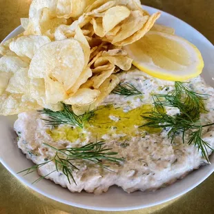 Smoked Whitefish Dip with Chips