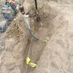 High Pressure Gas Line Installation Located In Albuquerque
