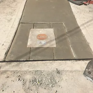Drivepad Curing After Concrete Had Been Poured