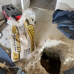 The leak was under this, in our master bedroom.