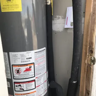 All done!. Another water heater repaired or installed  Call now! 915-213-1515 www.PlumbingGuysOfElPaso.net