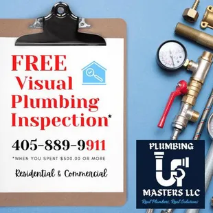 Schedule a Free Inspection when you sent $500.00 or more on services.