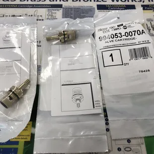 Fixing 3 bathroom faucets. Cold side only.