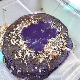 "UBE" (2)(Filipino Purple Yam Sensation) &amp; Coconut 'N Cream Pancakes
