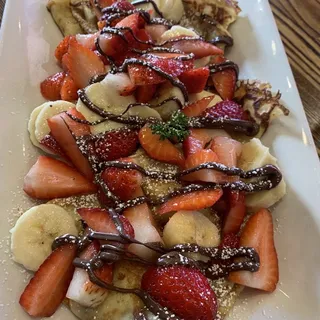 Strawberry Banana Nutella Pancake Full Stack (3)