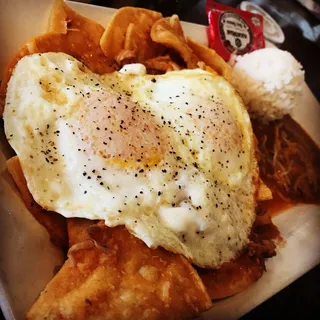 Island Kalua Pork Chilaquiles