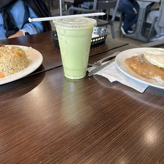 Iced Green Tea Latte