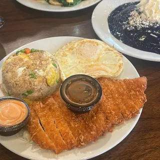 Ube (Filipino Purple Yam Sensation) & Coconut 'N Cream Pancake Full Stack (3)