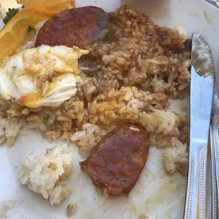 Portuguese Sausage Loco Moco