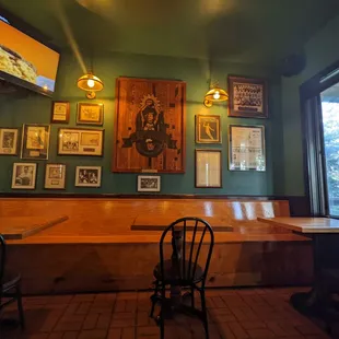 the interior of the restaurant