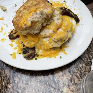 Pretty good biscuits n gravy