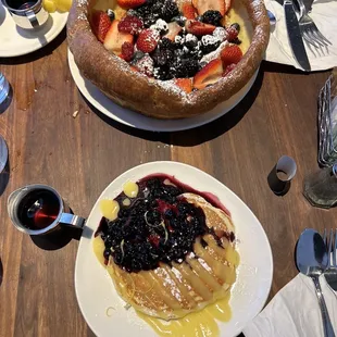 Blueberry Pancakes Omelettes