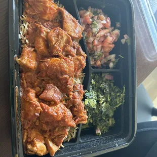 Pilau, chicken &amp; spinach