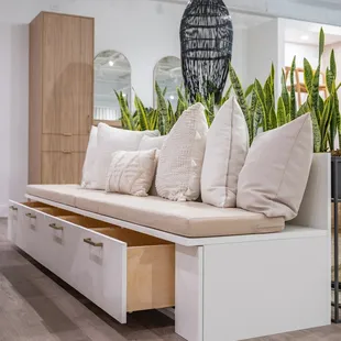 Custom storage bench. Locally made in Hawaii.