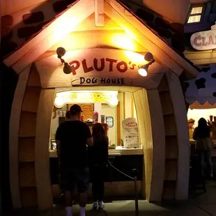 the entrance to pluto's dog house