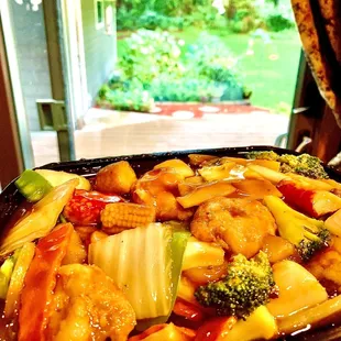 Seafood Pan Fried Noodles