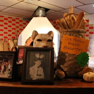 Decorations around the restaurant