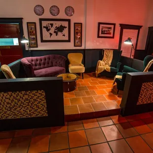 Come relax in the lounge space at the back of the bar!
