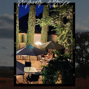 Evening on our patio