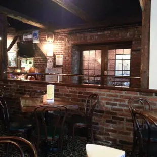 the interior of a pub