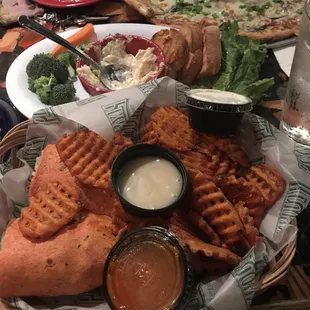 waffles, food