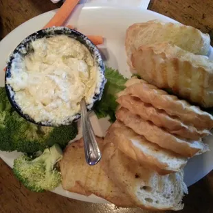 Spinach and artichoke dip.
