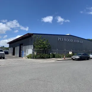 Two large warehouses