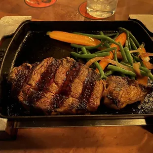 Amazing rib eye steak